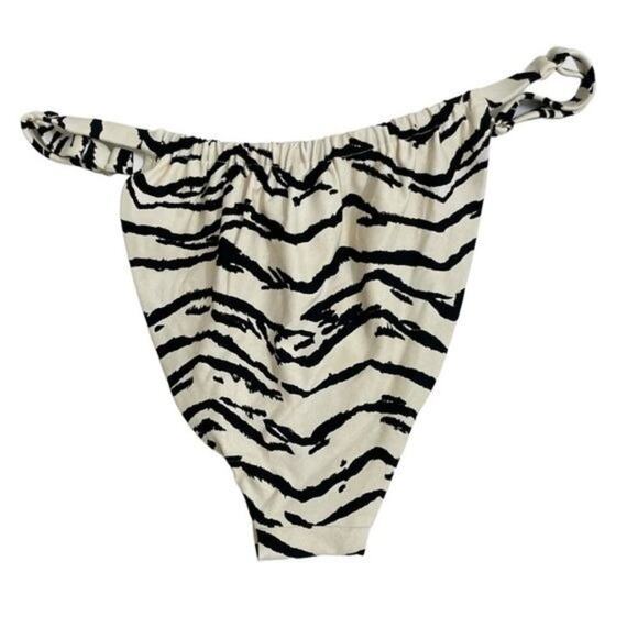 NWT WeWoreWhat Zebra Bikini Bottom - Size Large - Picture 4 of 8